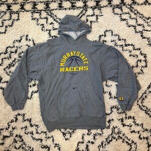 Nike Murray State Racers Basketball Sweatshirt Hoodie Gray Large Ja Morant